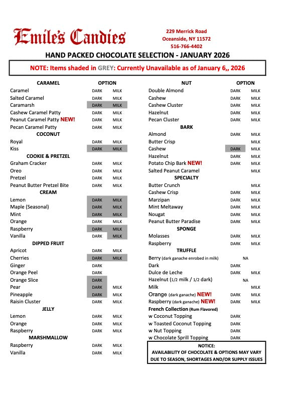 Emile's Handpacked Box 2 Lb.