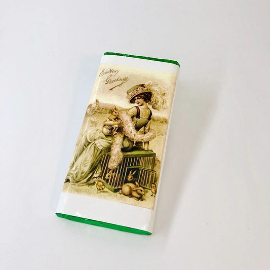 Easter Greetings Large Chocolate Bar - Victorian Lady