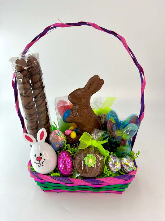 Small Sitting Bunny Rectangle Easter Basket